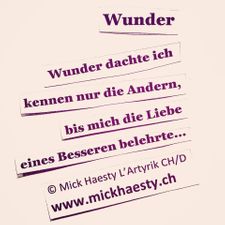 1.00 Wunder, because our love is wunderfull